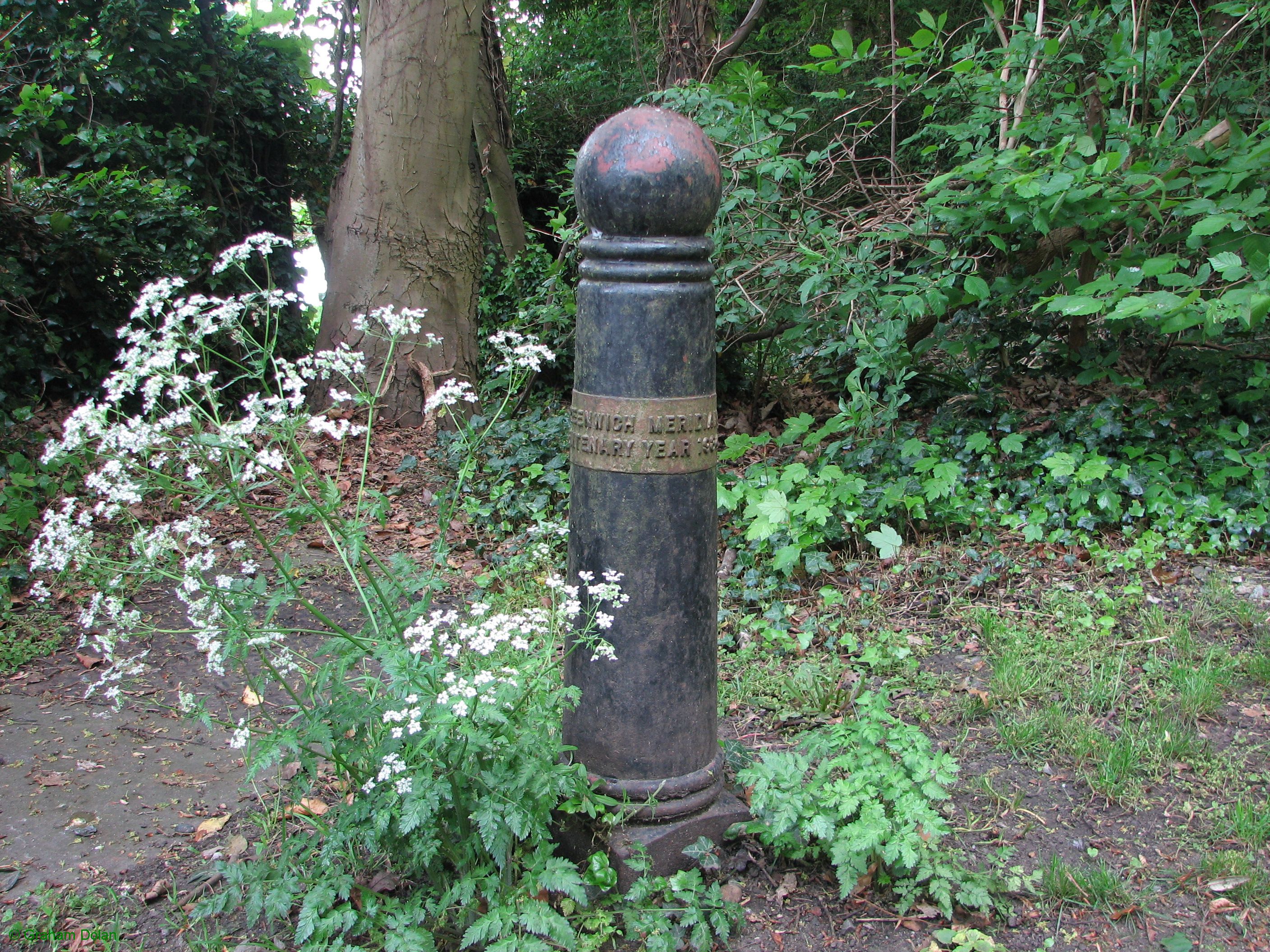 Greenwich Meridian Marker; England; Hertfordshire; Stanstead St Margarets